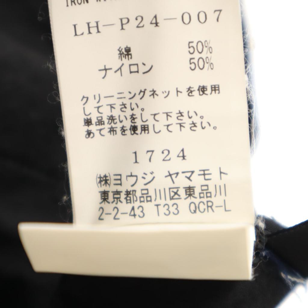 LIMI Feu Made In Japan Saruel Tapered Pants S Black Youji Yamamoto Women Used