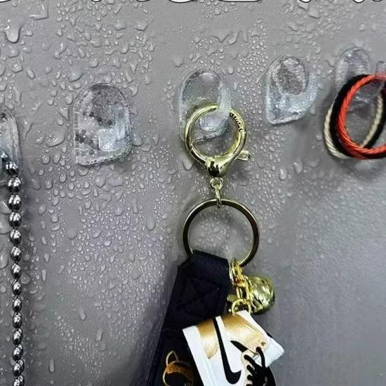 Sturdy No-Drill Adhesive Hooks for Bedroom, Kitchen, or Door - Strong Load-Bearing Small Hooks