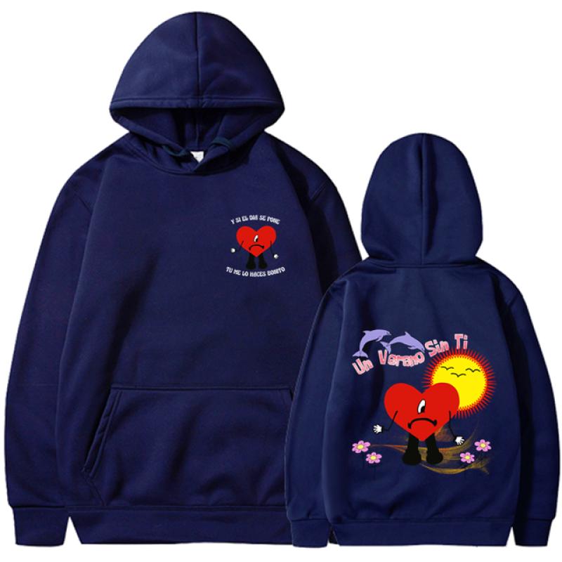 

Модная новая толстовка с принтом Bad Bunny, унисекс, уличная спортивная толстовка в стиле хип-хоп, высокое качество, хит продаж, топ 2023 XXXL