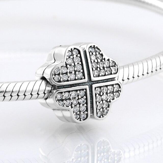 925 Sterling Silver Bead Openwork Sweet Hearts Crown Charms Beads Fit Jiuhao Bracelets Bangles Diy Womens Jewelry