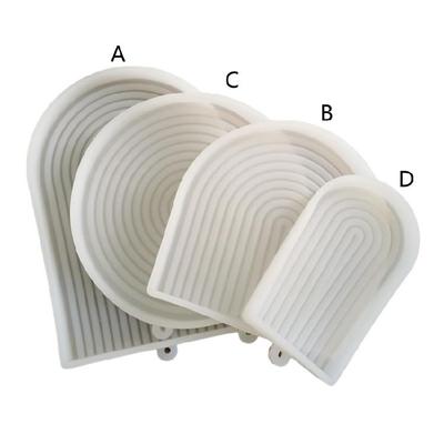 Half Oval/Round Coaster Mold Silicone Fruit Tray Epoxy Resin Casting Mould