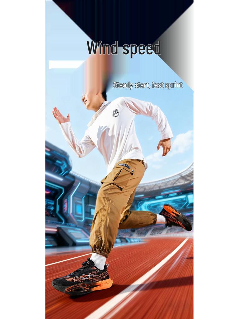 Běžecké boty Racing 9Pro Double Mesh Carbon Plate 2025 pro střední/velké děti a teenagery - Podzimní/zimní sportovní tenisky s tlumením nárazů pro chlapce.