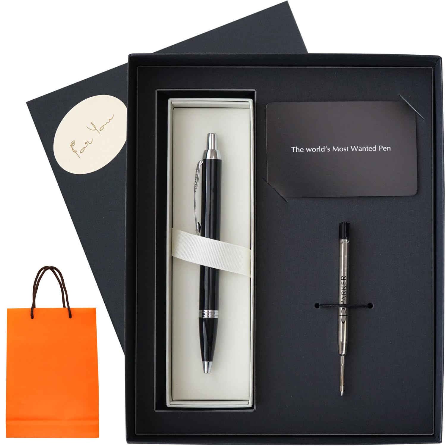 

Parker Ballpoint Pen Refill Set Luxury Stylish Parker IMCT Black Ink Perfect for Job Promotion Writing Genuine Refill [Warranty Included] - Gift,