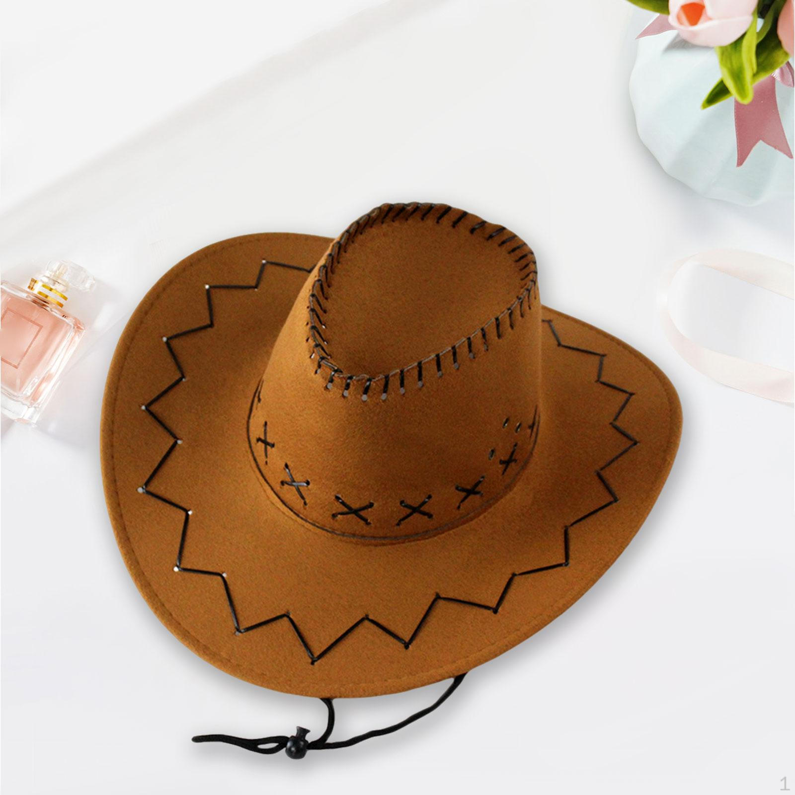 

Cowboy Hat for Boys Wide Brim Festival Fishing Yellow