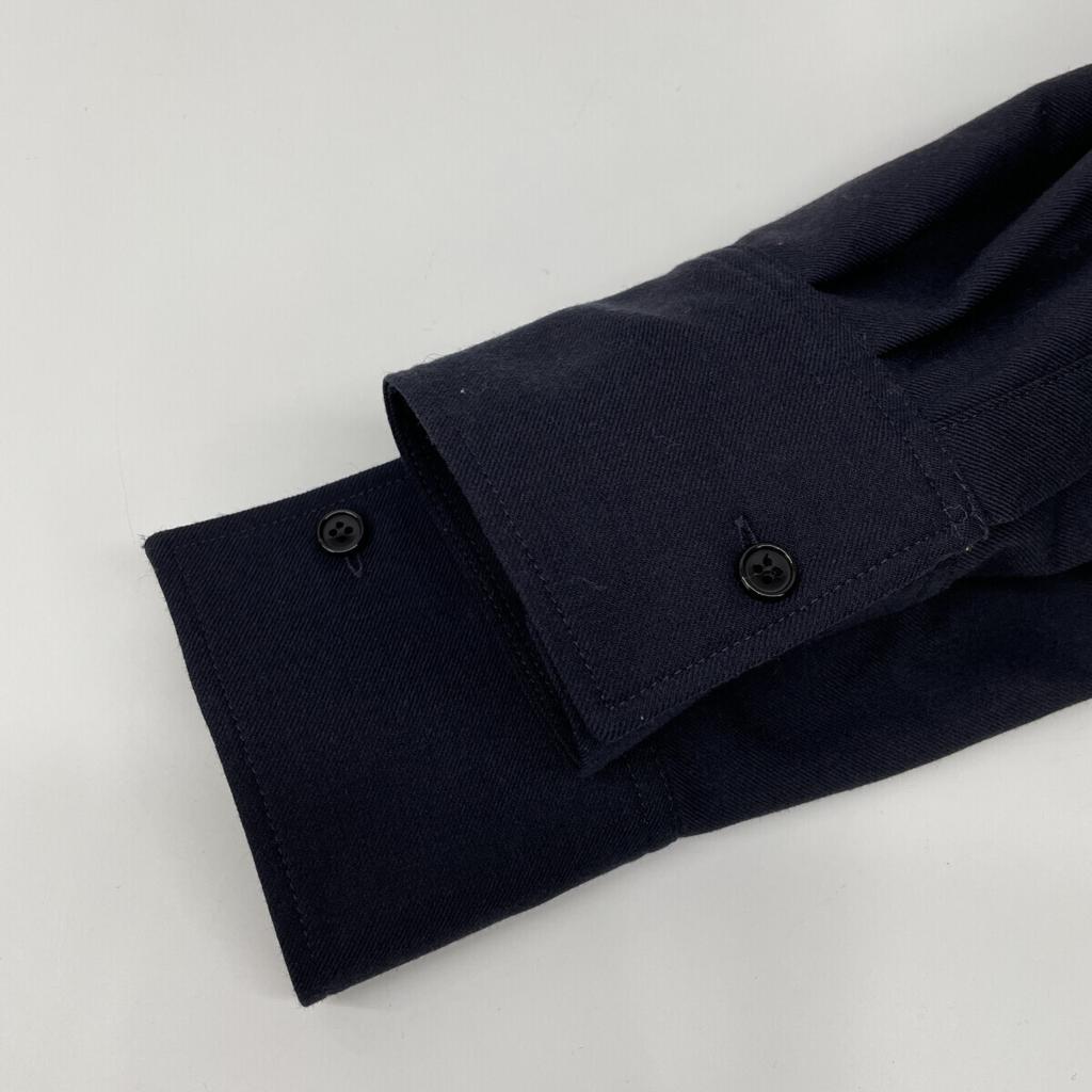 Theory [Excellent condition/Made in 2012] 01-4305204-894-902 Wool flannel long shirt dress S NavyUsed