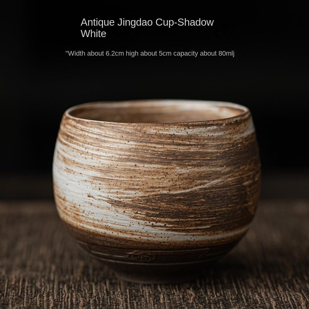 

Грубая керамическая японская чайная чашка ручной работы, дегустационная чашка, креативный чайный сервиз в стиле кунг-фу для дома и офиса A