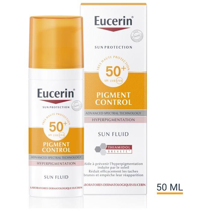 Fluide Solaire - Eucerin - SPF50+ - 50ml - Protection UVA/UVB - Anti-taches Brunes