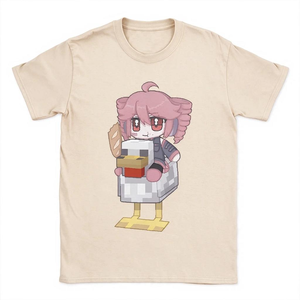 2026 Kasane Teto T Shirt Original Cartoon Pixel Anime Girl Graphic Short Sleeve Tshirt Cute Hand Drawn Loose Crew Neck Top