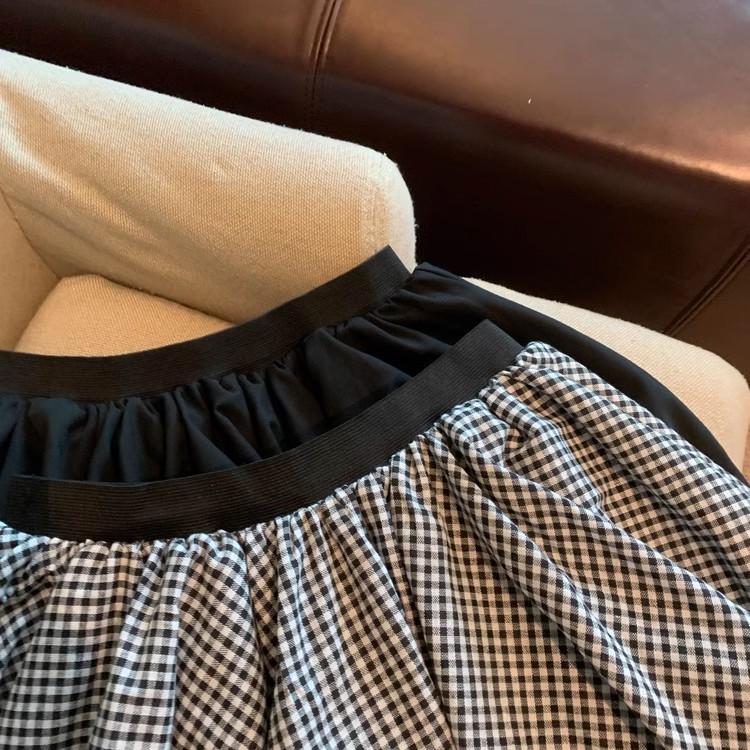 Petite A-line White Fluffy High Waist Mini Skirt Shorts for Women - Summer Anti-Exposure Design