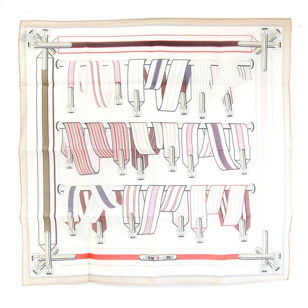 Used hermes scarf carre 42 sangre en finesse