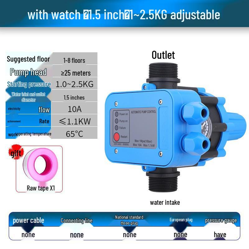 Automatischer elektronischer Druckschalter Wasserpumpe – Intelligente Wasserflusssteuerung und Haushaltspumpenschutz