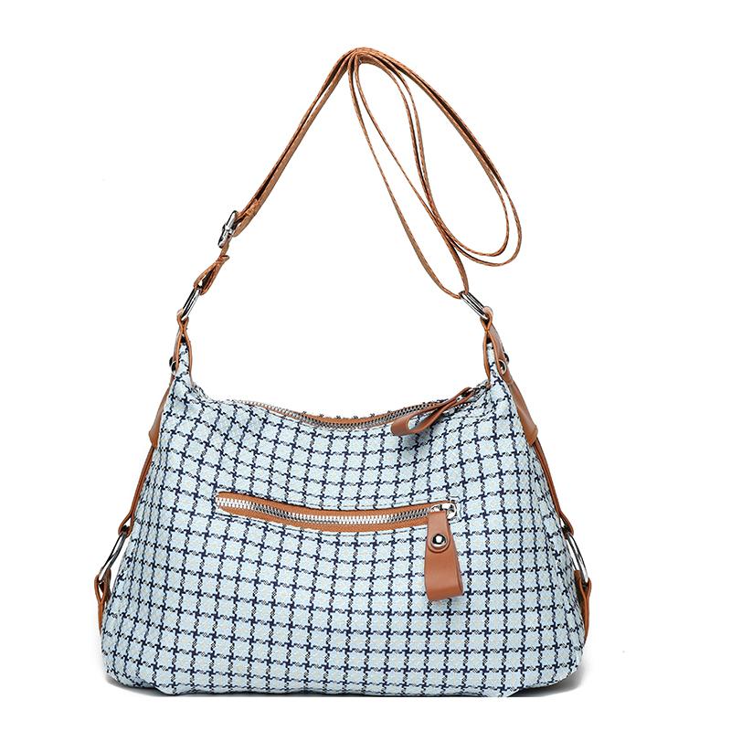 Ladies Multi-Pocket Messenger Bag High Quality Soft PU Leather Shoulder Bags Casual Crossbody Bags For Women 2024 New Tote