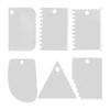 6PCS Plastic Scraper Set Glues Spreader For Smooth Application Of Clay Plaster Adhesive And Craft Materials
