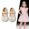 Youth Style Shoes Girls Sparkly Princess Dress Shoes Formal Occasions Soft Sole PU Leather Toddler Kids Slip-Ons With