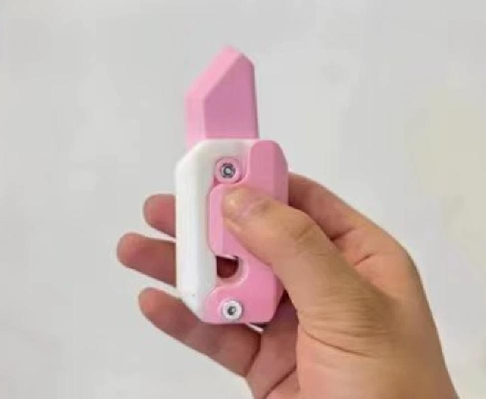 New Spot 3D Gravity Knife Radish Knife Decompression Toy 3D Printing Gravity Knife Toy Birthday Surprise Holiday Surprise