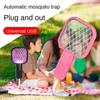 Electric Mosquito Swatter UV Light Bug Zapper Rechargeable Fly Killer Insect Racket Portable Outdoor Pest Control for Camping