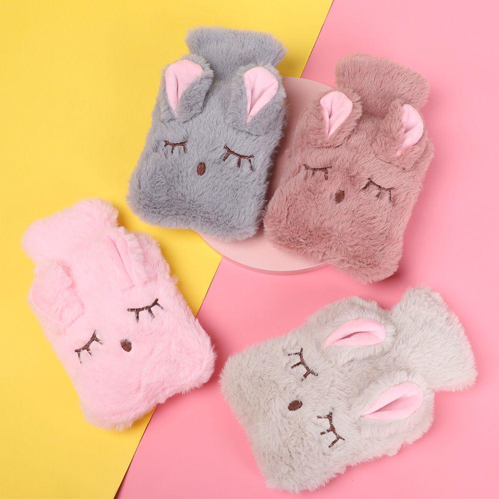 Keep Warm Cartoon Plush Portable Hot Water Bottle Hand Warmer Water Injection Relaxing