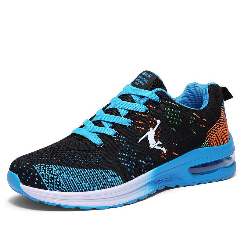 

2024 легкие дышащие кроссовки, сетчатые дышащие резиновые кроссовки на воздушной подушке, дышащая уличная обувь 38-45 38 синий