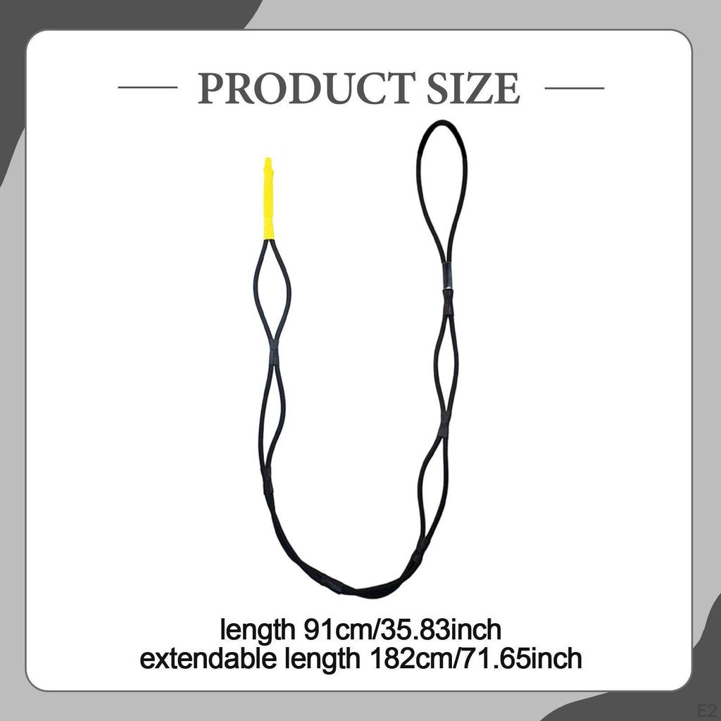 Bungee Dock Line Mooring Rope Boat Accessories Stretches To 5.97ft for Docking Boating