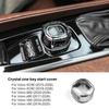 Cubierta de Botón de Arranque de Motor de Coche de Cristal para Encendido Interruptor de Parada Accesorios Estilo 1 Pieza para Volvo XC90 XC60 S60 S90 V60 V90