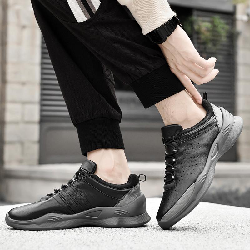 Fashion 2025 Hot Sale Men Sneakers Handmade New Tenis Sport Shoes Genuine Leather Men's Walking Shoes Comfortable Outdoor Casual Shoes