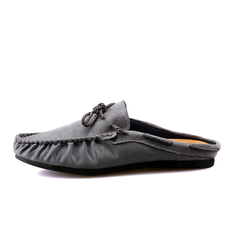 

Summer Bowknot Half Shoes For Men Dress Shoes Mules Man Slides Leather Casual Shoes Backless Loafers Slippers Flats Sandals 2025 39