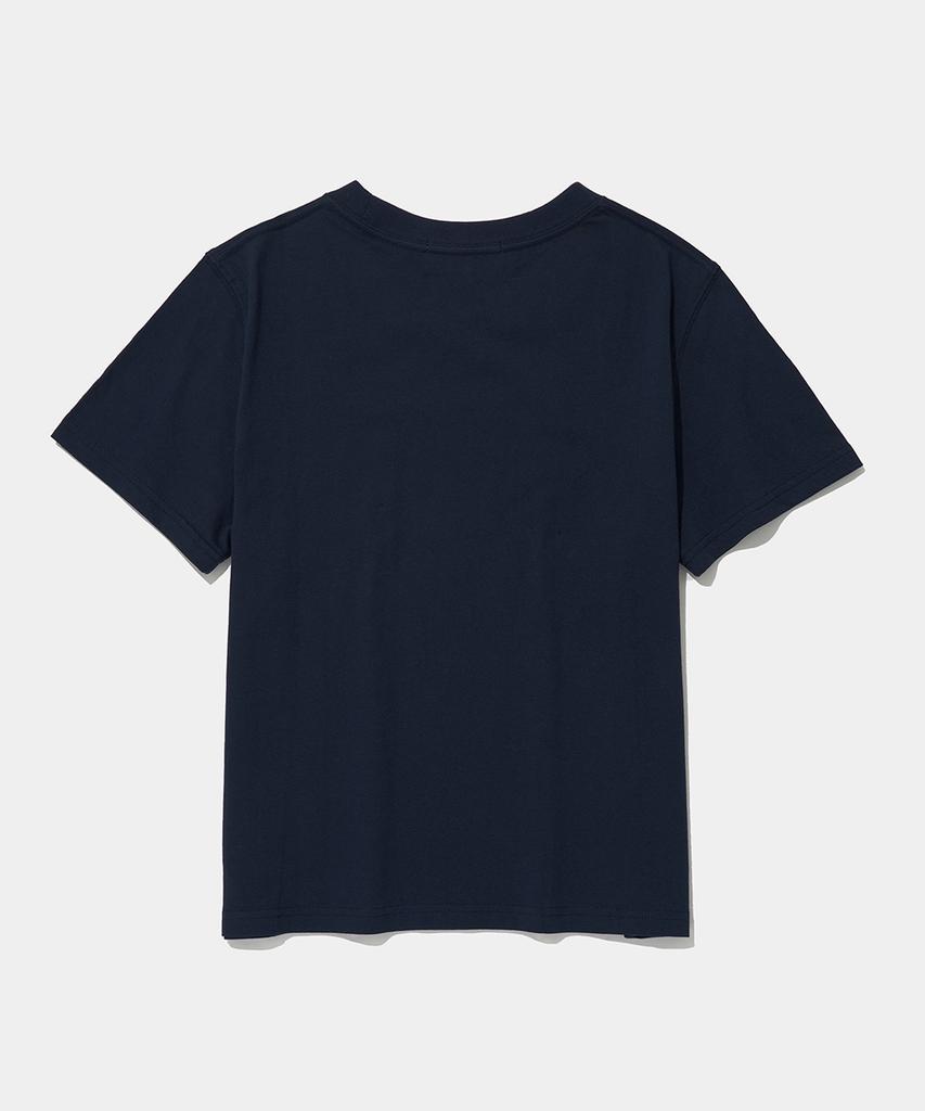 COLUMBIA UNIVERSITY Cu Arch Women Slim-Fit S/S T-Shirts_Navy