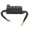 Fuse Relay Box 12V 6 Relay 11 ATC ATO Fuse Waterproof Relay Block Box for Car Yacht Boat