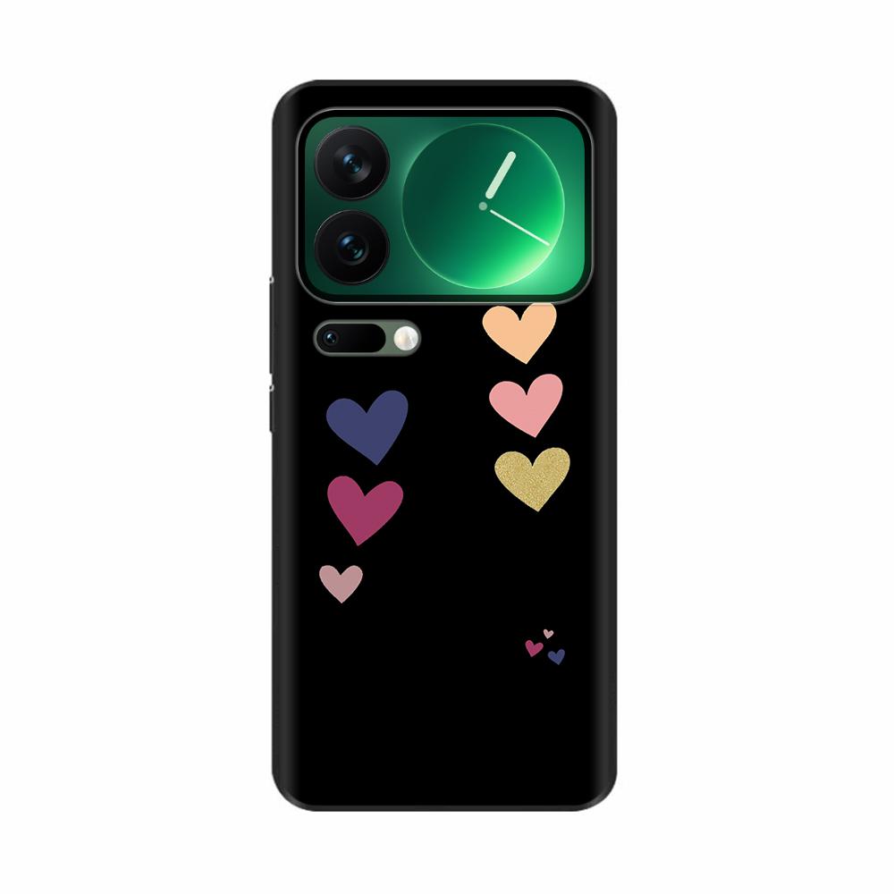For Xiaomi Mi 17 Pro Max Case Luxury Soft Black Silicone Printed Protective Shell Back Cover Cases For Xiaomi 17 Pro Max Casing