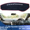 Innenzubehör Armaturenbrettabdeckung Pad Sonnenschutz Pad UV-Schutzmatte für Hyundai Sonata Sonica NF 2005-2009