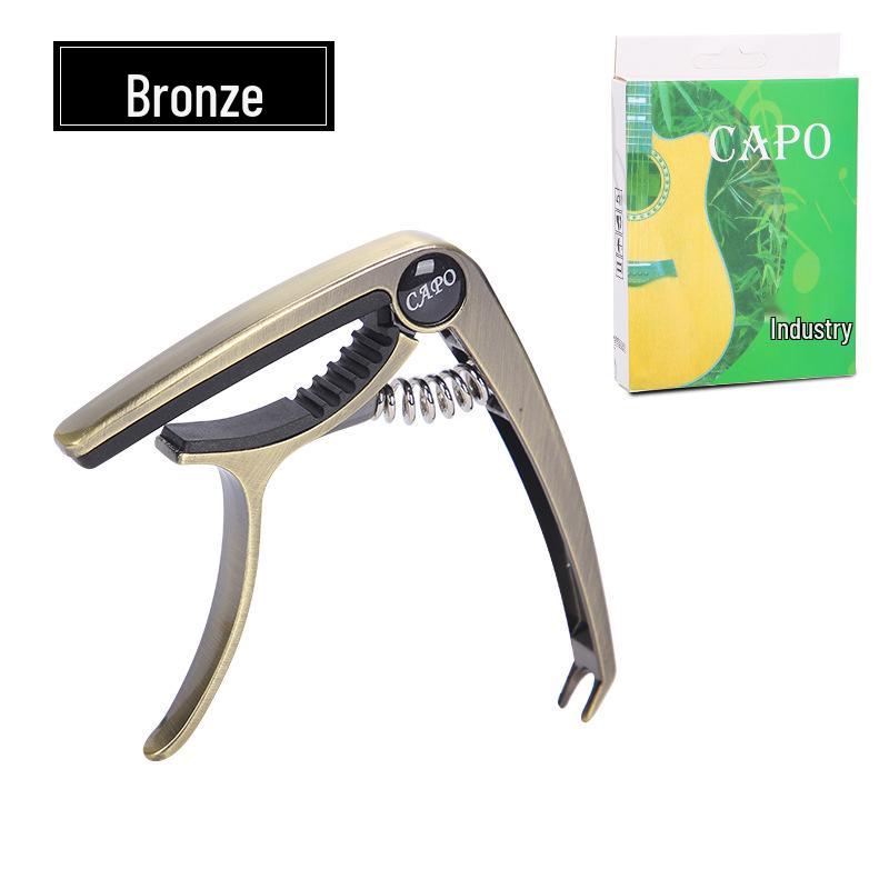 Zinc Alloy Dual-Use Capo for Acoustic & Electric Guitars