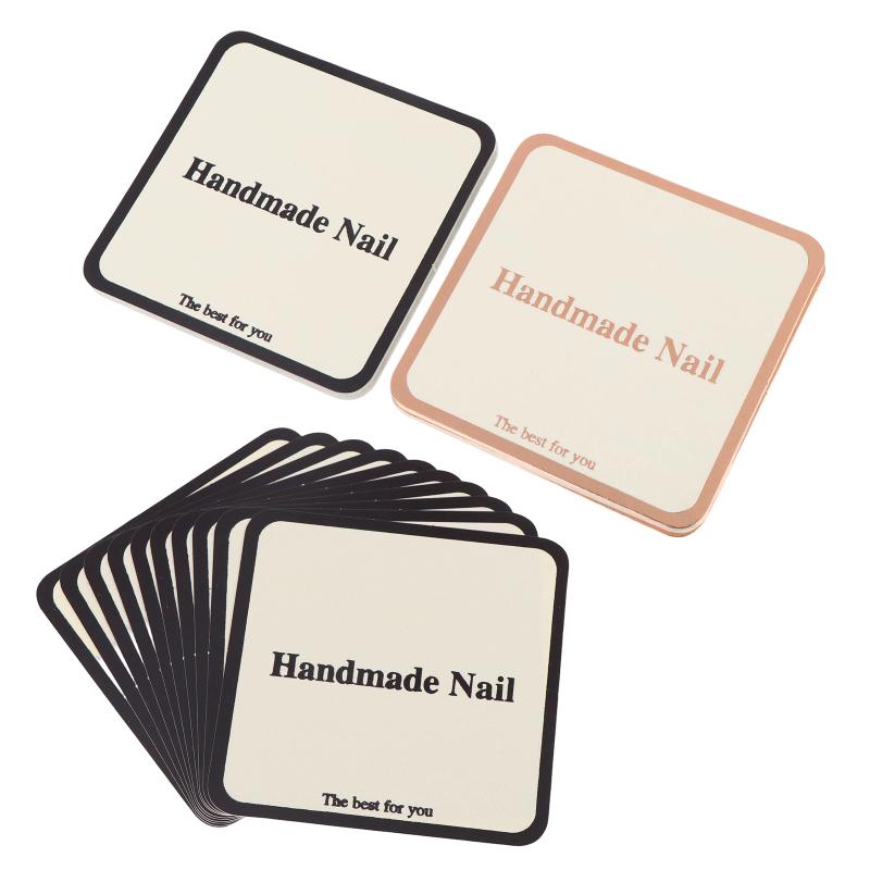 10 Sheets Press-On Nail Packaging Cards False Nail Design Swatch Display Handmade Manicure Sample Show Card For Salon