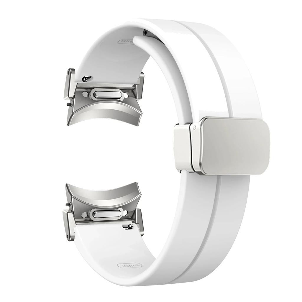 Magnetic Silicone Strap for Samsung Galaxy Watch7 6 44mm 40mm Sport Watchband 20mm Band Bracelet Galaxy Watch 6Classic 43mm 47mm