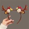 Christmas Hair Hoop Girls Plush Reindeer Antlers Deer Ear Christmas Party Cosplay Headbands Festival Hair Accessories Gifts