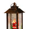 Lighted Christmas Snow Globe Lantern Birthday Gift Desktop Figurine Table Centerpiece for Holiday Xmas Desk Living Room Office