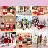Adorable Santa Claus And Snowman Decorated Wine Bottle Bags For Xmas Celebrations