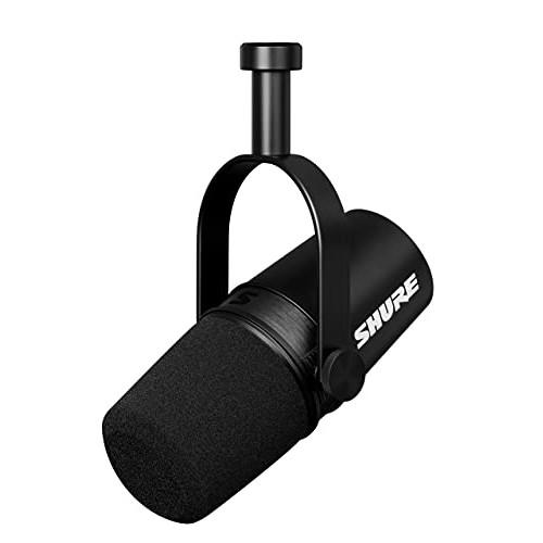 SHURE MV7X Podcast Microphone MV7X-J Dynamic Microphone Cardioid Unidirectional XLR Wired Noise Removal Distribution Streaming YouTube Recording Live