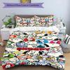 3pcs Duvet Cover Set (1*Duvet Cover + 2*Pillowcase, Without Core), Snoopy Print Bedding Set, Bedroom Decor, All‑Season, Birthday Gift