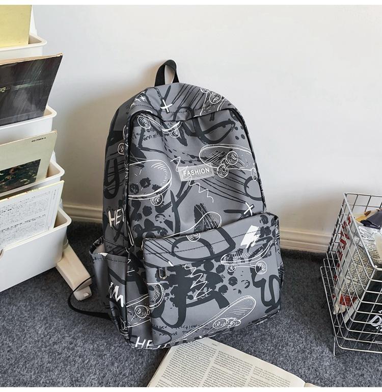 

Школьный рюкзак для старшеклассников, большая вместимость, повседневный, модный, для учеников младших классов, корейская версия, рюкзак для путешествий, для студентов колледжей белый