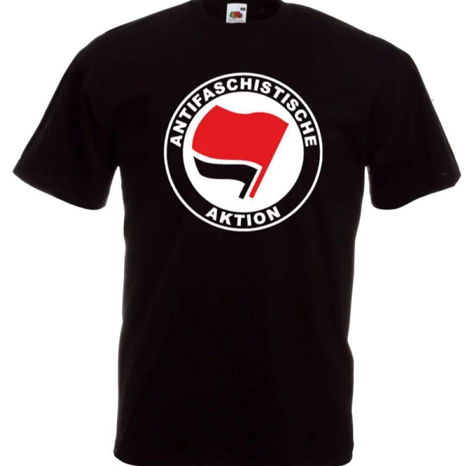 ANTIFASCHISTISCHE AKTION Men's Summer Short Sleeve T-shirt