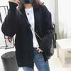 Women's Cardigan Jacket Long Sleeved Knitted Top Spring Outfit Loose Single Breasted V-neck Sweater