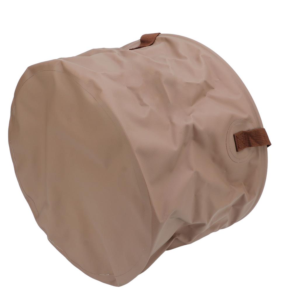 Faltbarer Eimer Verschleißfest Platzsparend Tragbarer Faltbarer Eimer für Outdoor-Camping Reisen 20L Khaki