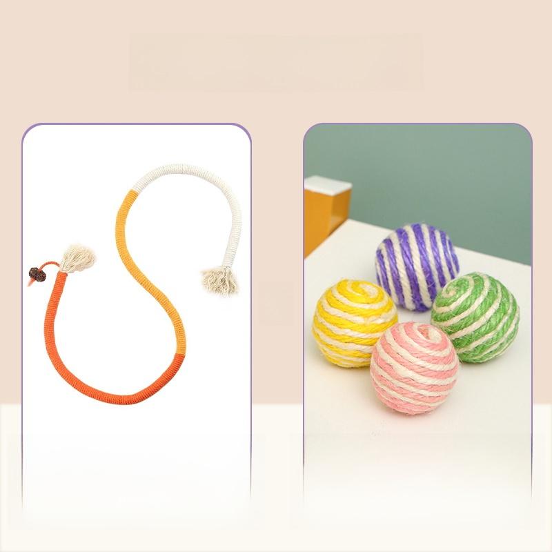Toy Chew Rope Self Entertaining Teeth inding Play Sti Pet Supplies Biting Rope Toy for Kittens Interactive Toys for s
