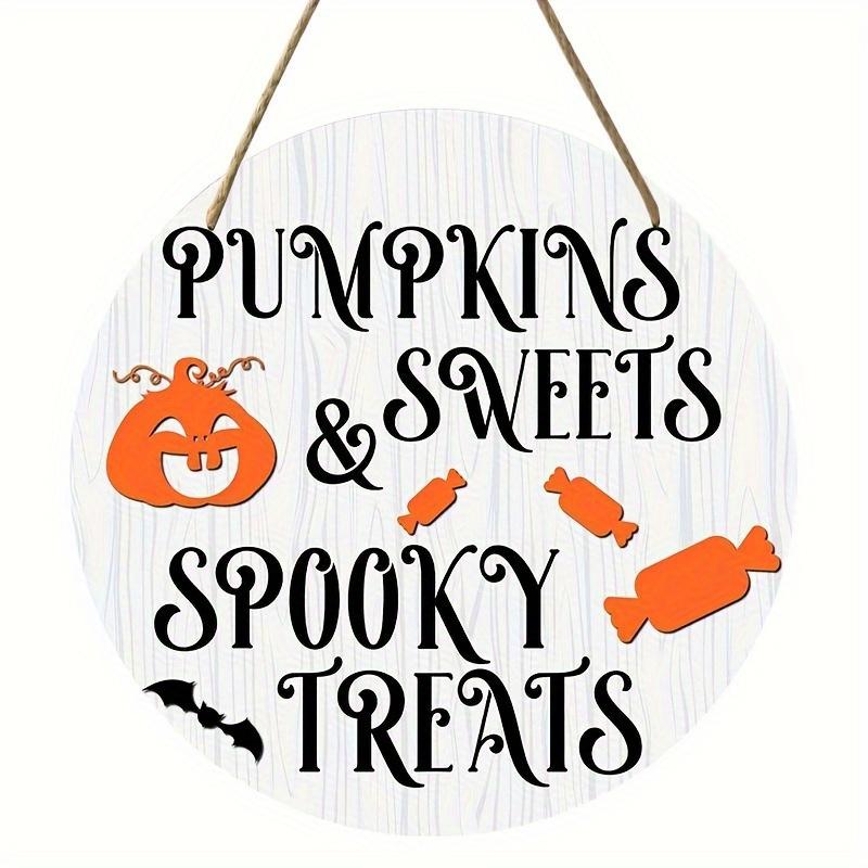 

2d Плоский 20*20см, Хэллоуин Домашнее Украшение, Хэллоуин Тыква Деревянная Круглая Креативная Логотип Декоративная Доска, для Дома, Сада, Декора Стены Спальни. 20*20cm