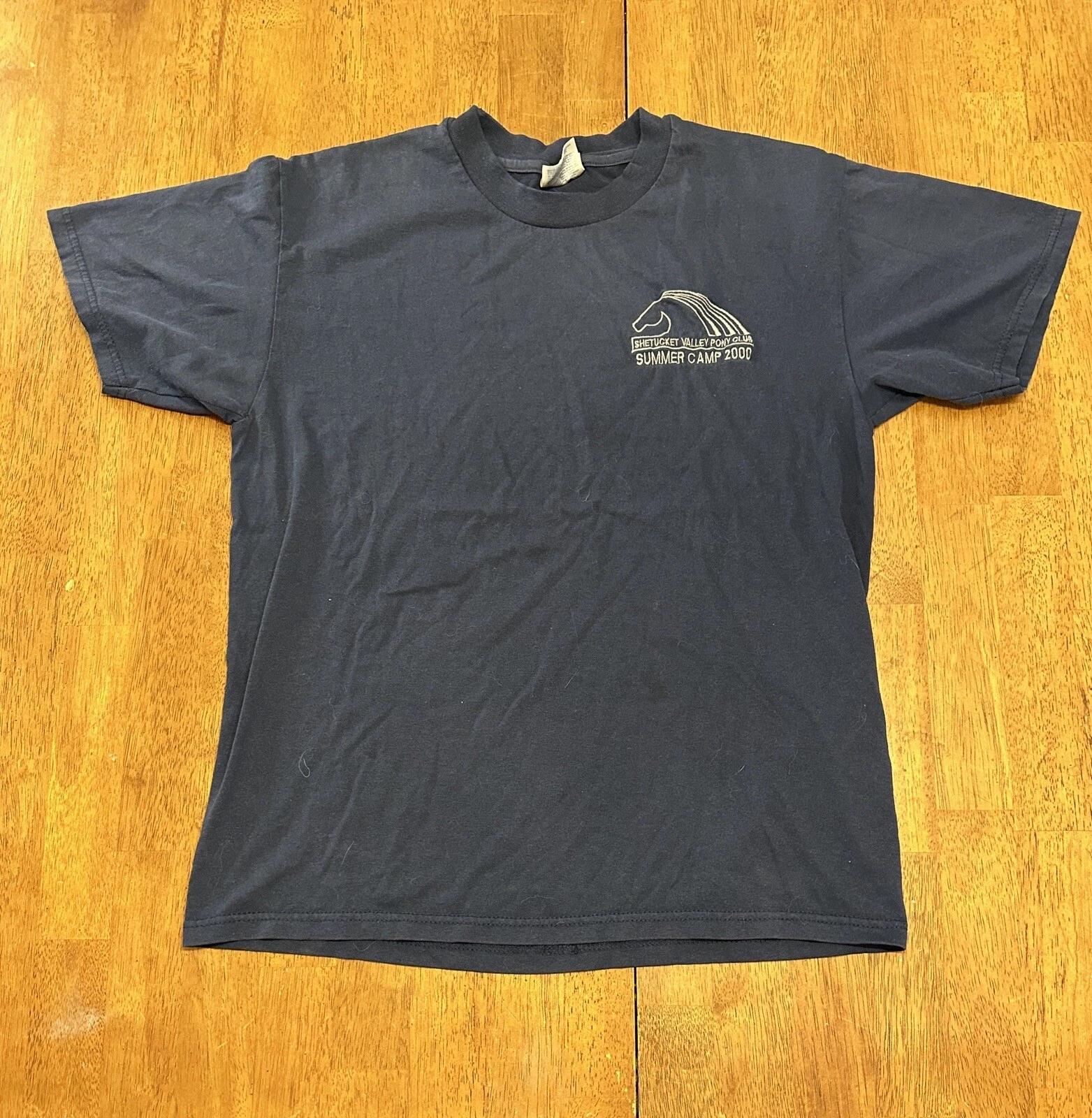 Vintage Connecticut Shetucket Valley Pony Club T Shirt Medium 2000 Equestrian S