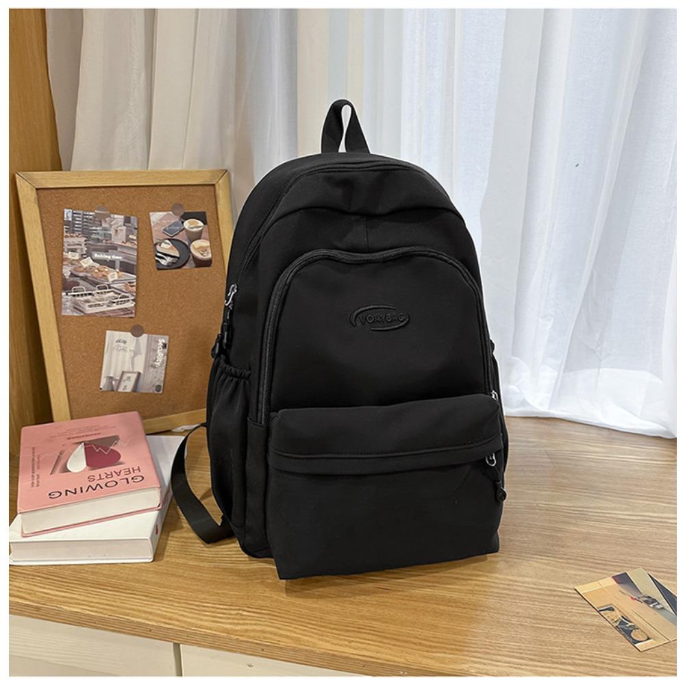 Korean version of college style large-capacity schoolbag niche design casual versatile backpack lightweight waterproof burden-reducing backpack
