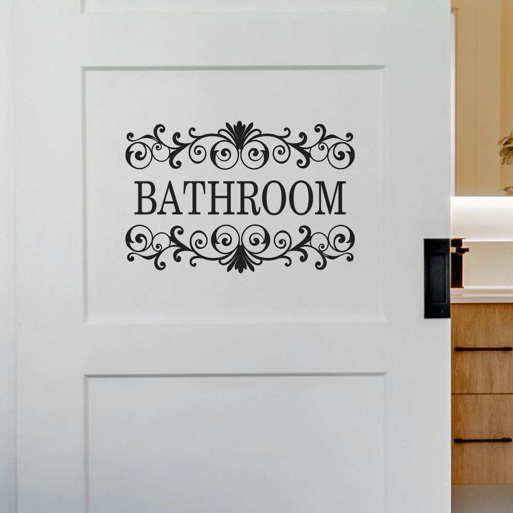 Adesivi Murali Creativi Slogan Inglese Bagno Casa Sfondo Abbellimento