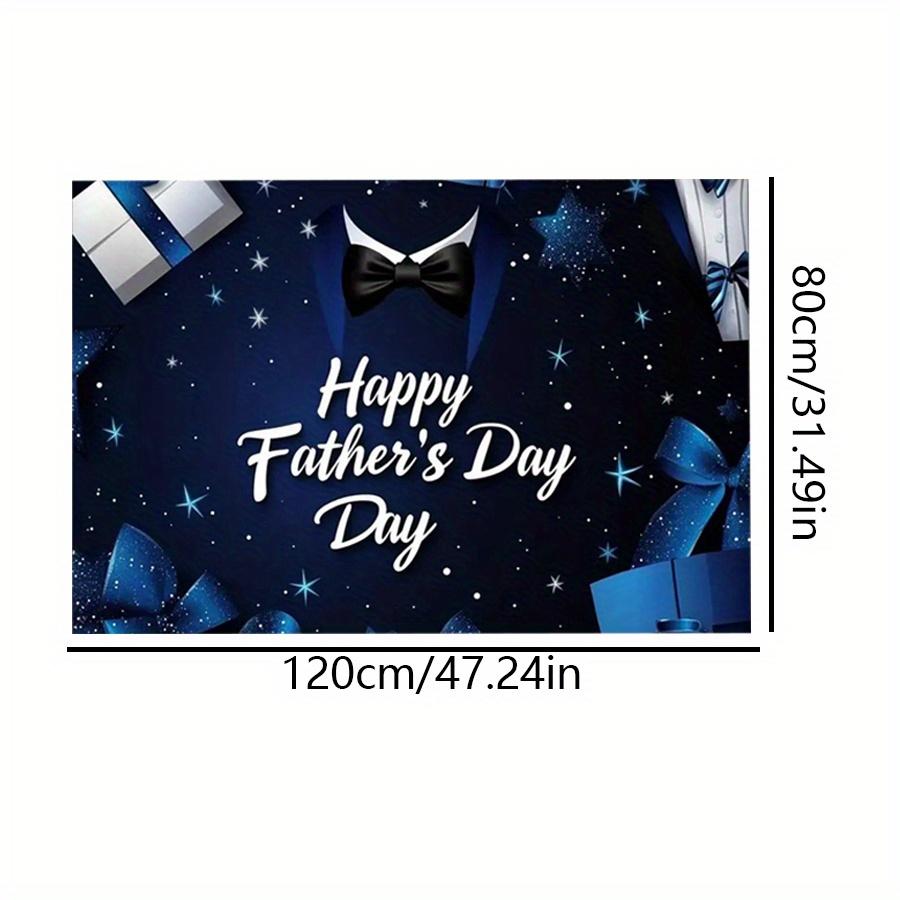 

1 шт., баннер для вечеринки ко Дню отца из полиэстера, универсальный декор для свадеб, дней рождения, юбилеев, Рождества, Нового года, Дня святого Валентина, без электричества 120*80cm
