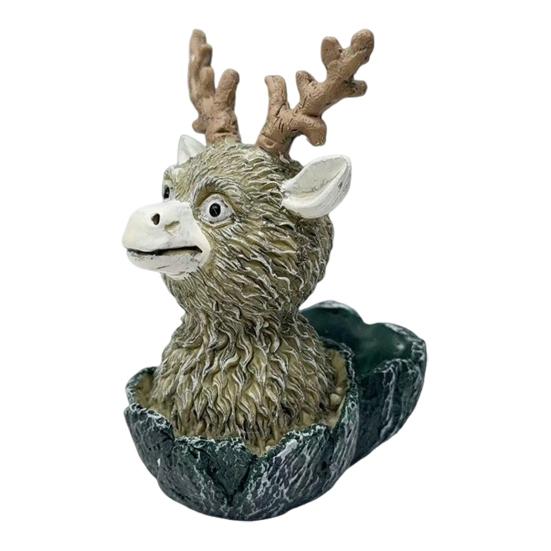 

Олень Цветочный горшок Водонепроницаемый Устойчивый к ржавчине Полимерный цветочный горшок Мультяшный дизайн Кашпо для растений Для комнатных и уличных растений Декор D