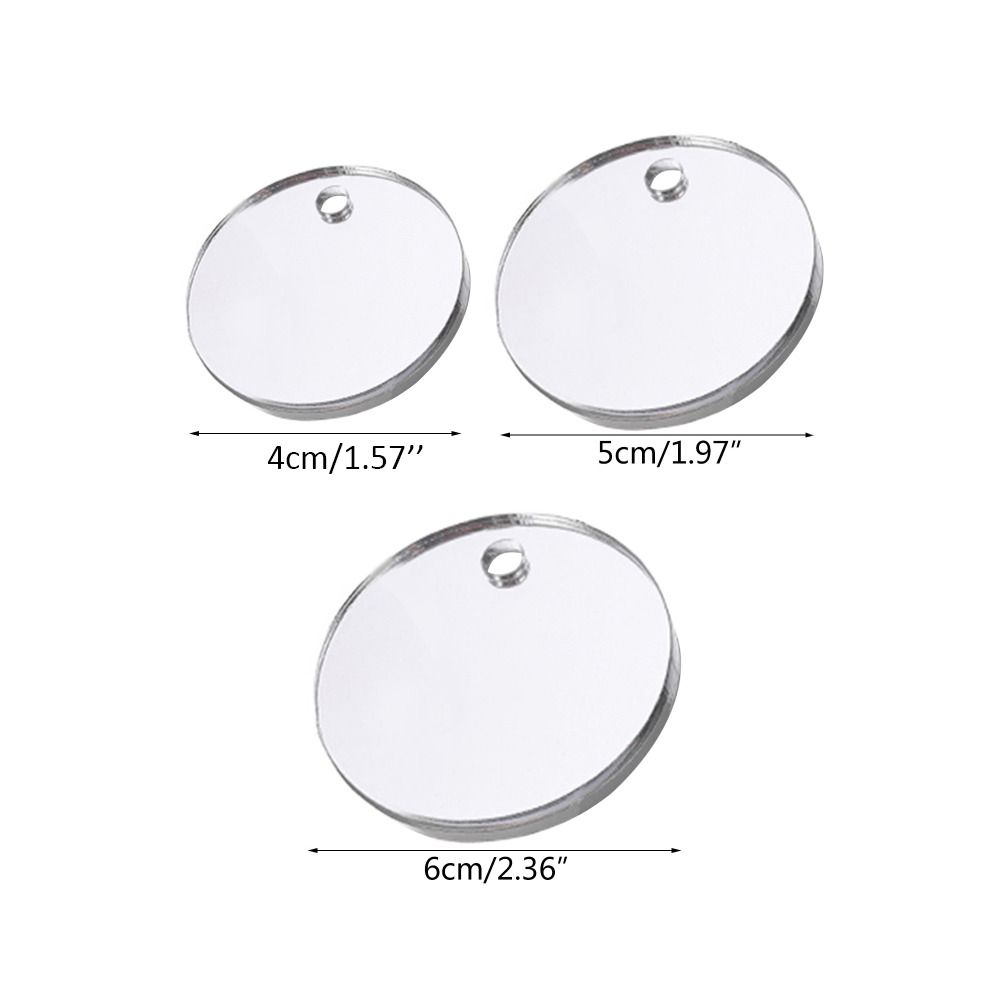 Water Plant Landscape Betta Training Mirror Fish Tank Ornament 4/5/6CM Fish Exercise Mirror Double-sided Acrylic